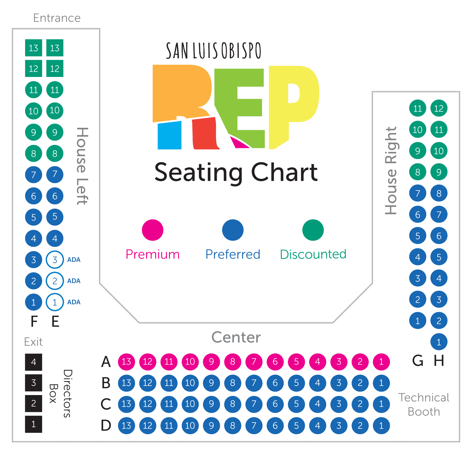 rep tour seating